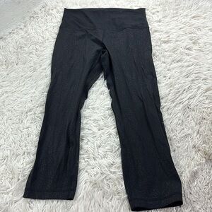 Lululemon Align Crop *21" Polar Shift Emboss Black